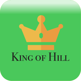 King of Hill Image Icon with crown